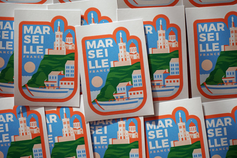 Marseille France Vinyl Sticker