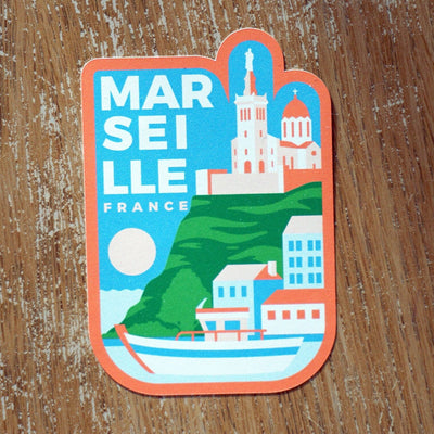 Marseille France Vinyl Sticker