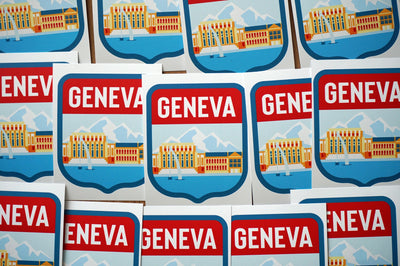 Geneva Switzerland Vinyl Sticker
