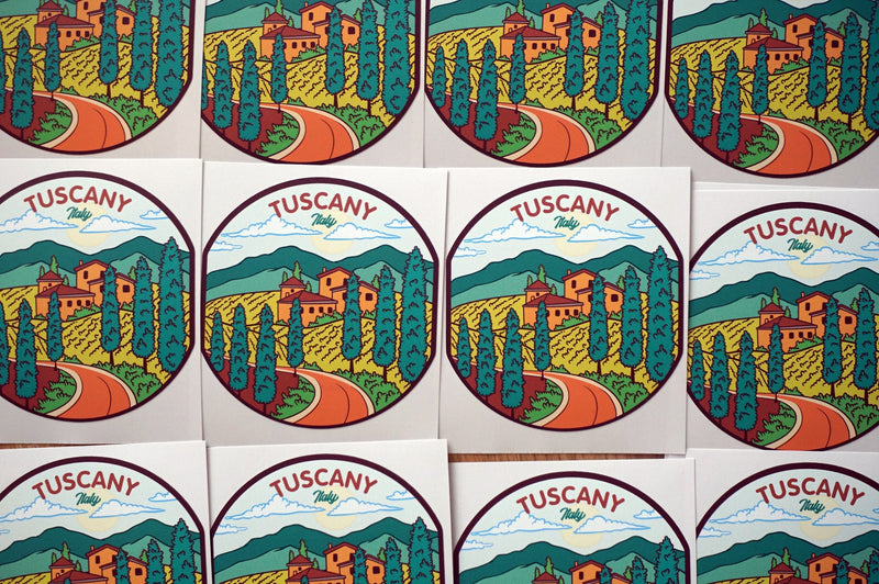 Tuscany Italy Vinyl Sticker