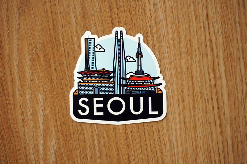 Seoul South Korea Vinyl Sticker
