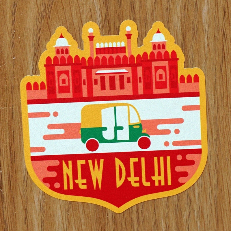 New Dehli India Vinyl Sticker