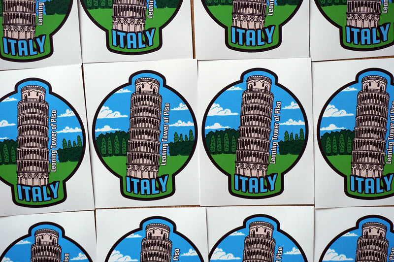 Pisa Italy Vinyl Sticker