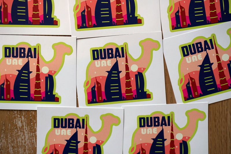 Dubai UAE Vinyl Sticker,