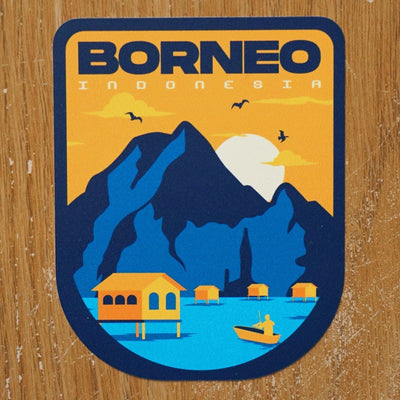 Borneo Indonesia Vinyl Sticker
