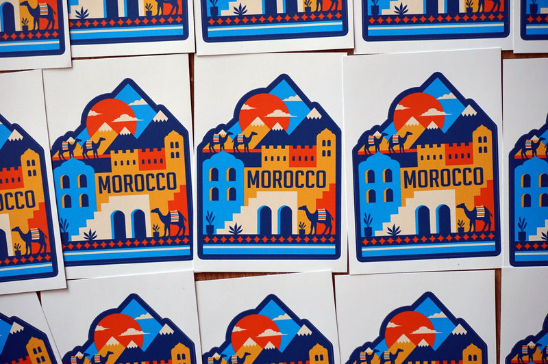 Morocco Vinyl Sticker,