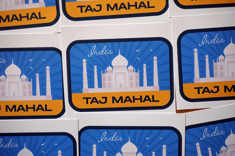 Taj Mahal India Vinyl Sticker