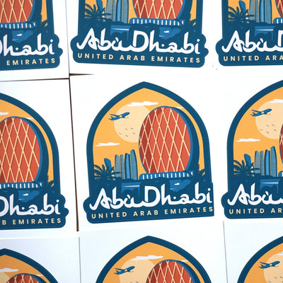 Abu Dhabi UAE Vinyl Sticker