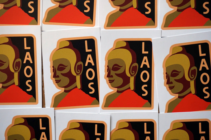Laos Vinyl Sticker