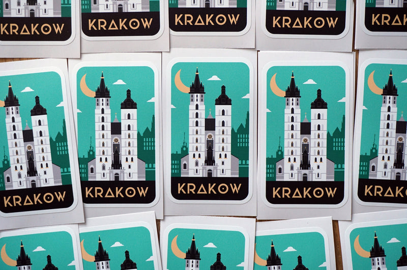 Krakow Poland Vinyl Sticker
