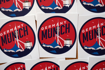Munich Germany Vinyl Sticker,