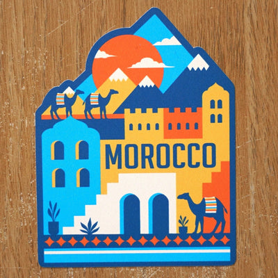 Morocco Vinyl Sticker,