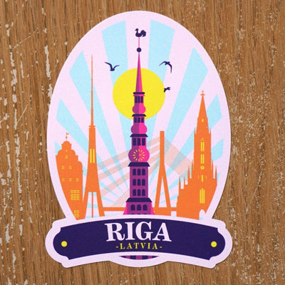 Riga Latvia Vinyl Sticker