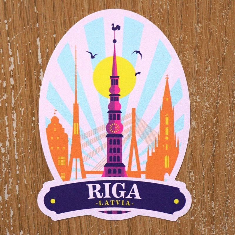Riga Latvia Vinyl Sticker