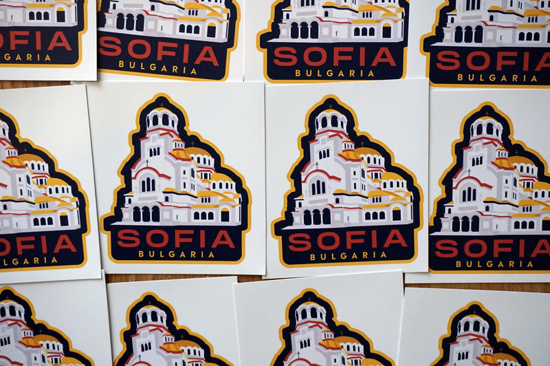 Sofia Bulgaria Vinyl Sticker