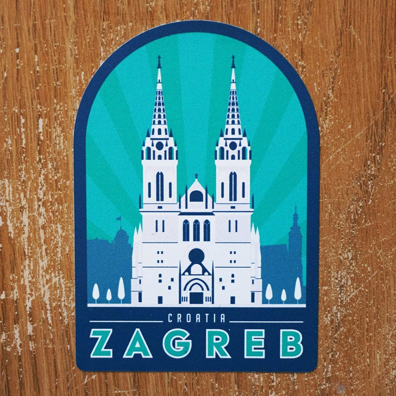Zagreb Croatia Vinyl Sticker