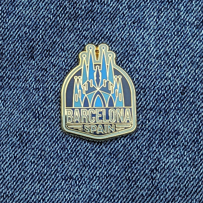 Barcelona Spain Hard Enamel Pin