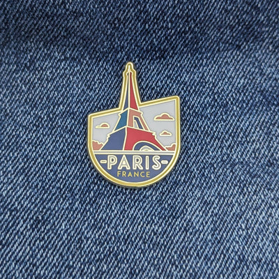 Paris France Hard Enamel Pin