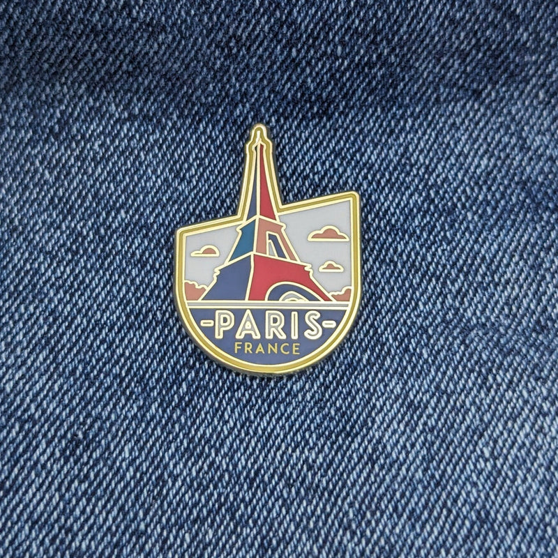 Paris France Hard Enamel Pin