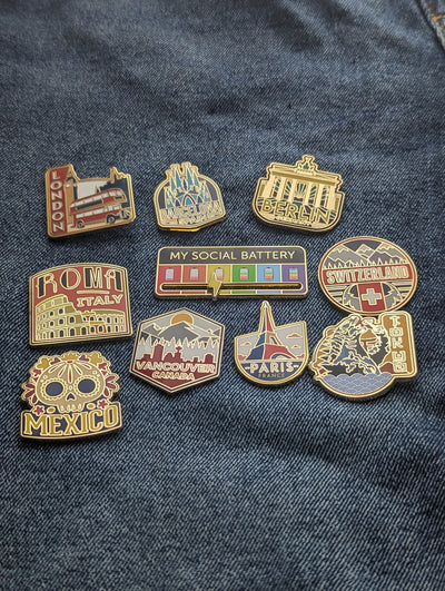 Roma Italy Hard Enamel Pin