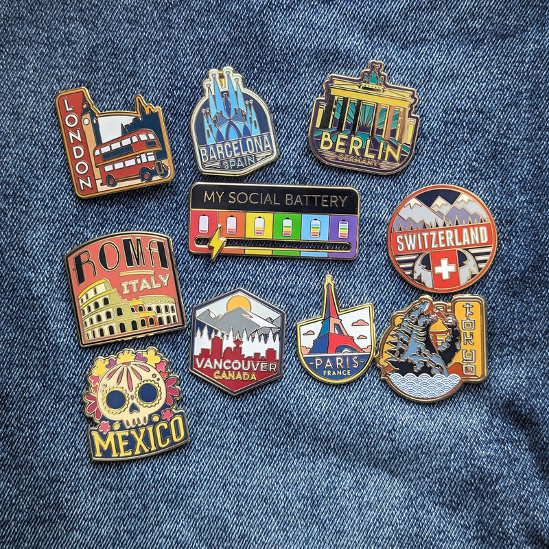 Roma Italy Hard Enamel Pin