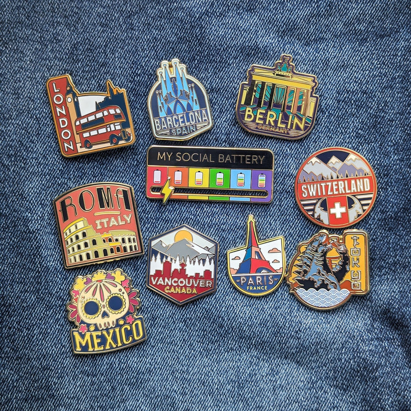 London England Hard Enamel Pin