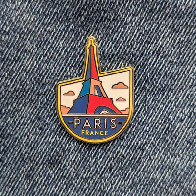 Paris France Hard Enamel Pin