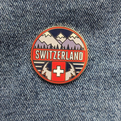 Switzerland Hard Enamel Pin