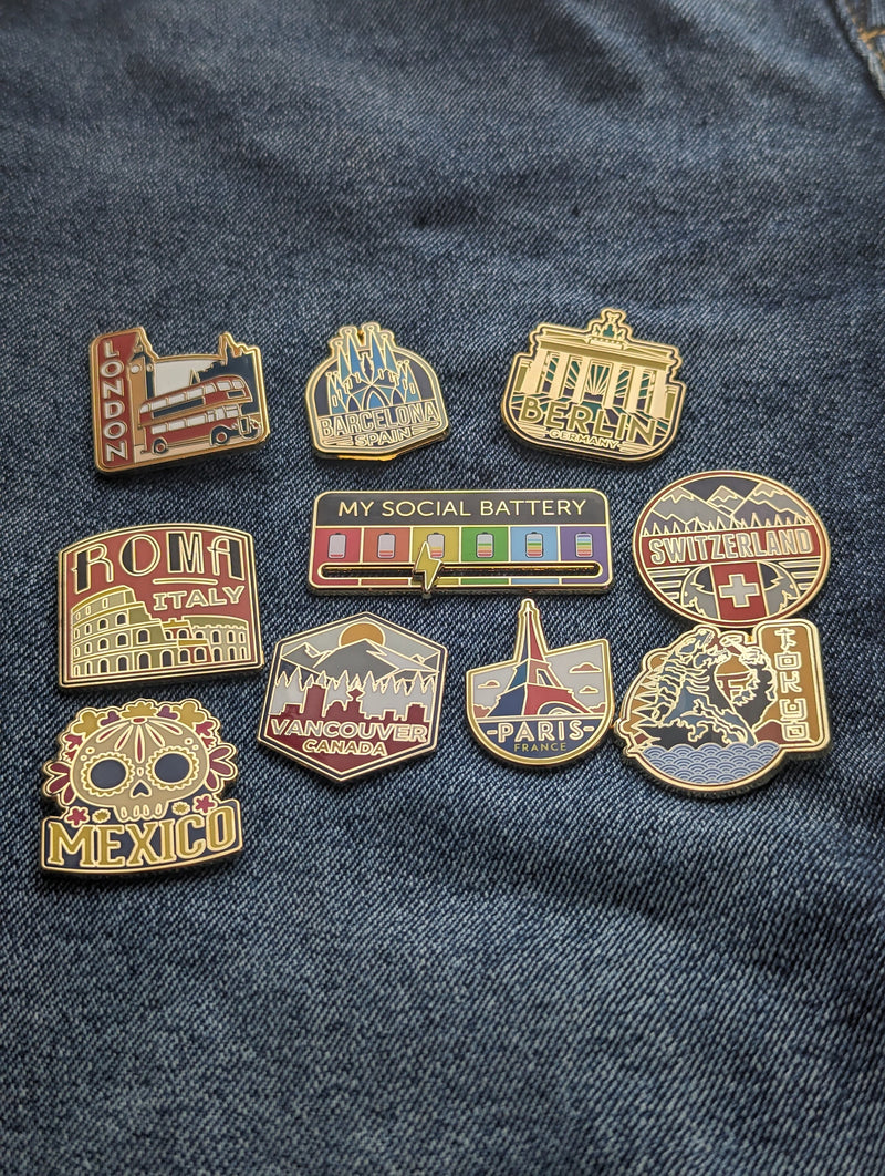 London England Hard Enamel Pin